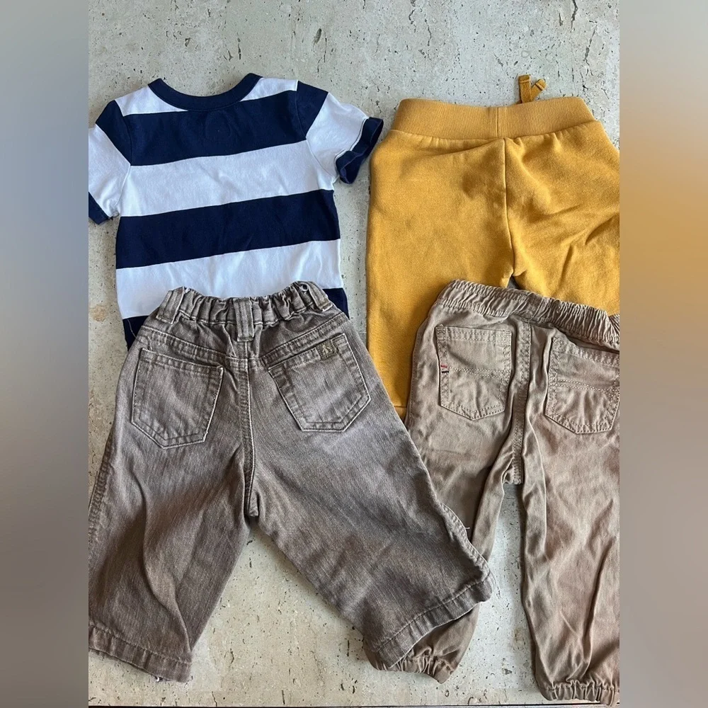Baby Boy Baby Gap and Tommy Hilfiger 12-18 Month Pants and One Piece Bundle